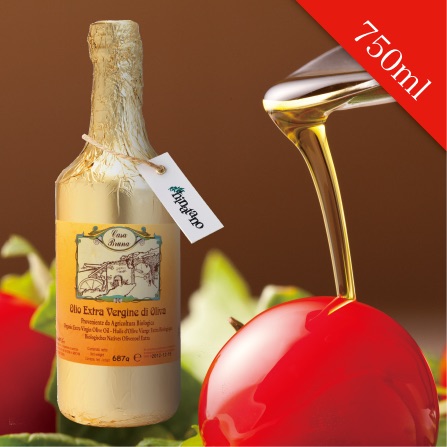ブルーナ家200年の伝統 オーガニック・エクストラバージンオリーブオイル【750ml】